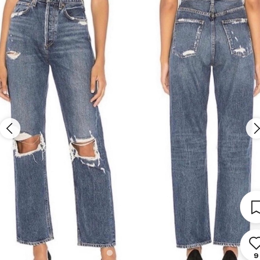 Agolde Distressed Denim